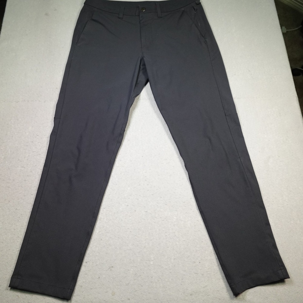 Lululemon Pants Mens 32x29 grey Slim Fit Tech Chino Golf Tapered Stretch Casual